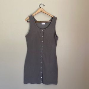 Ribbed body con dress